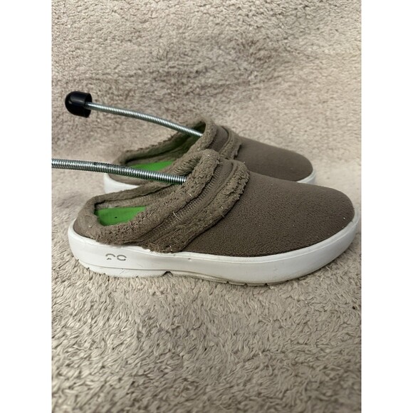 Oofos OOcoozie Low Brown Fleece Comfort Recovery Slip On Shoes Women's Size 11 - Picture 1 of 10
